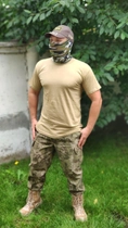 Військова футболка бавовна SINGLE SWORD койот XXL - зображення 2