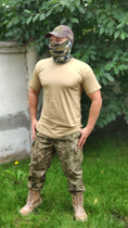 Військова футболка бавовна SINGLE SWORD койот L - зображення 2