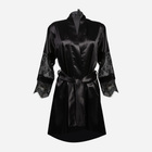 Podomka DKaren Housecoat Beatrice L Black (5903251394087) - obraz 3