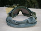 Захисні окуляри-маска Тactic Olive зі змінним склом - изображение 7