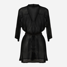 Халат жіночий DKaren Housecoat Costance XS Black (5903251394377) - зображення 2