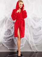 Халат жіночий теплий з капюшоном DKaren Housecoat Diana S Red (5901780647377) - зображення 1