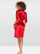 Халат жіночий атласний DKaren 100 XL Червоний (5903251458895) - зображення 2