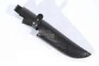 Чехол для ножа №7 кожаный черный 16/4,5 см - изображение 1
