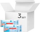 Серветки вологі Huggies Ultra Comfort Pure 2 + 1 (56 х 3 шт) (5029053550091)