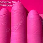 Перчатки нитриловые Mediok Magenta размер S ярко розового цвета 100 шт - изображение 3