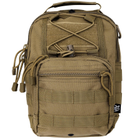 Рюкзак однолямочный через плечо Shoulder Bag, "MOLLE" Темный койот - изображение 2