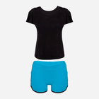 Piżama (T-shirt + spodenki) DKaren Set Abigil L Turquoise (5902230081291) - obraz 2