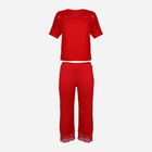 Piżama (T-shirt + bryczesy) DKaren Set Ara M Red (5903251380295) - obraz 4