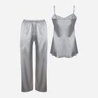 Piżama (podkoszulek + spodnie) DKaren Set Avery S Silver (5903251431737) - obraz 4