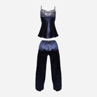 Piżama (podkoszulek + spodnie) DKaren Set Caroline XS Navy Blue (5903251400801) - obraz 3