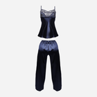Piżama (podkoszulek + spodnie) DKaren Set Caroline M Navy Blue (5903251400825) - obraz 3