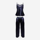 Piżama (podkoszulek + spodnie) DKaren Set Caroline M Navy Blue (5903251400825) - obraz 4
