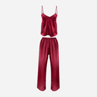 Piżama (podkoszulek + spodnie) DKaren Set Iga S Crimson (5901780629427) - obraz 1