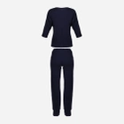 Piżama (spodnie + bluza) DKaren Set Loretta M Navy Blue (5903251377776) - obraz 4