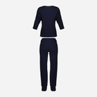 Piżama (spodnie + bluza) DKaren Set Loretta L Navy Blue (5903251377783) - obraz 4