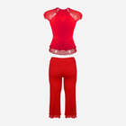 Piżama (bluza + bryczesy) DKaren Set Sabi XS Red (5901780669898) - obraz 3