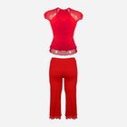 Piżama (bluza + bryczesy) DKaren Set Sabi M Red (5900652529056) - obraz 3