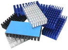 Радиатор ENOKAY KG-370 алюминиевый 50*25*10мм для охлаждения чипов, хабов, других компонентов (Blue) - изображение 3