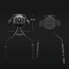 Кріплення для активних навушників на шолом типу FAST (чорний) - зображення 4