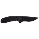 Розкладний ніж SOG TAC XR, Black/Partially Serrated (SOG 12-38-03-41) - зображення 1