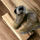 Берцы ботинки теплые Зима до - 25 Койот натуральная гидрофобная кожа+натуральная шерсть усиленная пятка и носок 48 - изображение 6