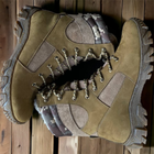 Берцы ботинки теплые Зима до - 25 Койот натуральная гидрофобная кожа+натуральная шерсть усиленная пятка и носок 43 - изображение 4