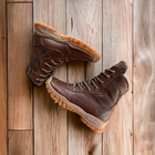 Берцы ботинки теплые Зима до - 25 натуральная гидрофобная кожа+натуральная шерсть усиленная пятка и носок 40 - изображение 8