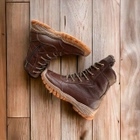 Берцы ботинки теплые Зима до - 25 натуральная гидрофобная кожа+натуральная шерсть усиленная пятка и носок 48 - изображение 8