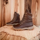 Берці черевики теплі Зима до - 25 натуральна гідрофобна шкіра+натуральна шерсть посилена п'ята та носок 46 - зображення 2
