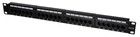 Патч-панель Logilink 19" 1U 24 порти Cat 5e UTP Black (4260113562826)