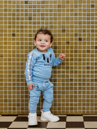 Spodnie dresowe chłopięce Messi S49324-2 98-104 cm Jasnoniebieskie (8720815173417) - obraz 3
