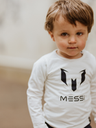 Дитяча футболка з довгими рукавами для хлопчика Messi S49319-2 74-80 см White (8720815173042) - зображення 3