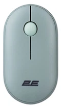 Комп'ютерна миша 2E MF300 Silent, Ashen Green, Bluetooth / USB (2.4GHz), оптична, 1600 dpi, 3 кнопки, до 10 м, 1xAA