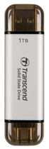 SSD накопичувач Transcend ESD310S 1TB, USB Type C/A Silver (6906887)