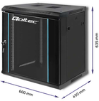 Серверна шафа Qoltec RACK 19" 12U 600 x 635 x 450 (5901878544649) - зображення 5