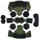 Противоударные мягкие подушки с эффектом памяти для шлема (каски) Howard Leight Fast Mich Gen4 Олива (helmet-padGen4-olive) - изображение 5