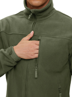 Флисовая кофта мужская / тактическая армейская флис куртка / военная флиска зсу 9137 OnePro M см Хаки 68823 - изображение 9
