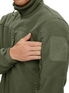 Флисовая кофта мужская / тактическая армейская флис куртка / военная флиска зсу 9137 OnePro XL см Хаки 68825 - изображение 12