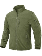 Флисовая кофта мужская / тактическая армейская флис куртка / военная флиска зсу 9137 OnePro M см Хаки 68823 - изображение 14