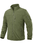 Флисовая кофта мужская / тактическая армейская флис куртка / военная флиска зсу 9137 OnePro L см Хаки 68824 - изображение 14