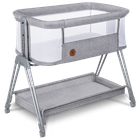 Кроватка приставная Lionelo LUNA GREY CONCRETE