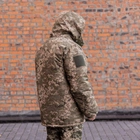 Куртка-бушлат военная мужская тактическая микро рип-стоп плащевка на меху ВСУ (ЗСУ) Пиксель 9164 54 размер - изображение 3