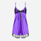 Koszula nocna DKaren Slip Nel L Violet (5901780617257) - obraz 2