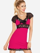 Нічна сорочка DKaren Slip Paulina S Pink/Black (5902230016187) - зображення 1