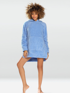 Bluza damska z kapturem oversize DKaren Hoodie Ariela S Granatowa (5903251453432) - obraz 1