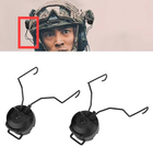 Кріплення адаптер для шумозахисних наушников MSA Sordin / Z-tac на шолом тактичний+оголів'я Чорний (1489601S) - изображение 3
