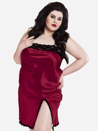 Еротичний пеньюар DKaren Plus Size Slip Bella 5XL Crimson (5901780696825)