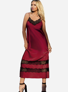 Erotyczny peniuar DKaren Slip April 2XL Crimson (5903251374140) - obraz 1