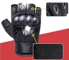Тактические перчатки безпалые Expert M черные - изображение 5